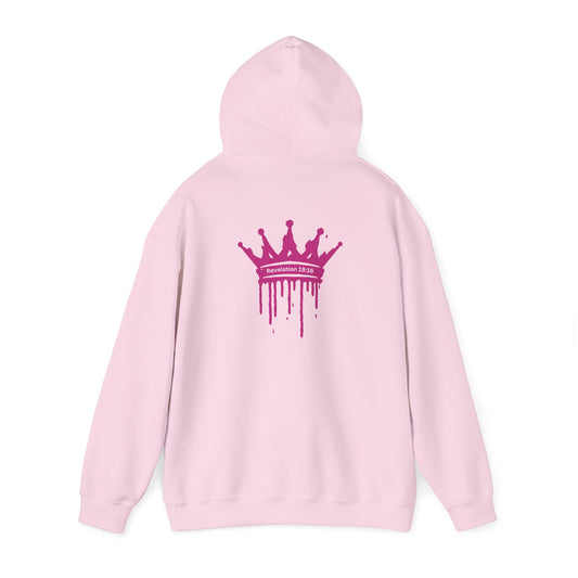 Jesus Is King Hoodie Pink