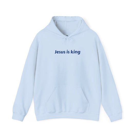 Jesus Is King Hoodie Blue